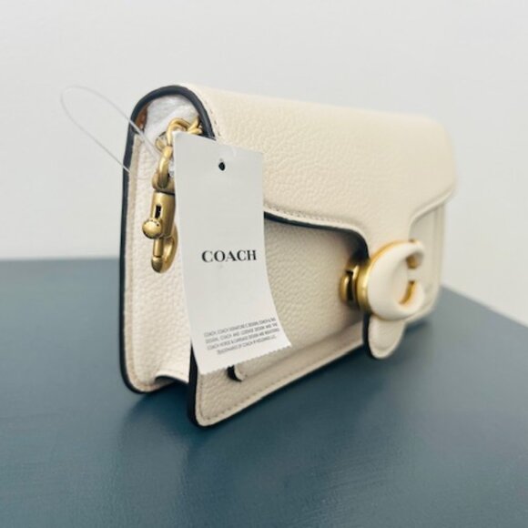 BRAND NEW WITH TAGS : Coach Tabby Crossbody Wristlet - Brass/Chalk - Picture 6 of 16